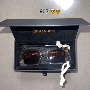 James Oro Sunglasses with Amber Lenses